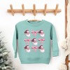 The Juniper Shop Coquette Santa Chart Youth Ultra-Soft Graphic Sweatshirt - 2 of 3
