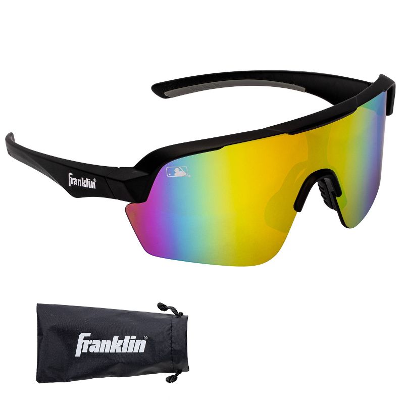 Franklin Sports MLB Pro Sunglasses with Case - Black, 1 of 6