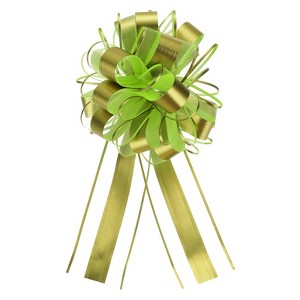 Unique Bargains Large Pull Bow Metallic Gift Wrapping Ribbon for Wedding 12 Pcs - 1 of 4