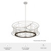 Hunter 30" Langwood 6-Light Ceiling Light Distressed White Finish - 4 of 4