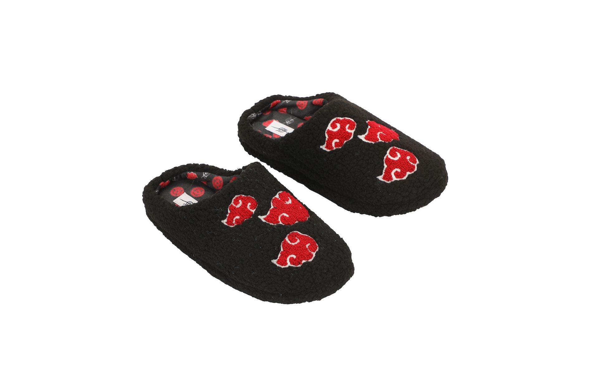 Naruto Akatsuki Patch Logo Women's Black Scuff Slippers