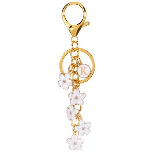 Unique Bargains  Metal Small Beautiful Personalized Flower Keychain for Handbag Purse - 1 of 4