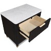 NicBex Nightstand with Drawers,Side Table with Wood Frame and Pulls,Modern Bedside Table for Bedroom,Living Room - 4 of 4