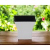 HomeRoots 5" White Recycled Plastic Indoor Outdoor Square Nursery Pot - 2 of 3