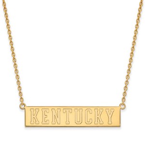 Black Bow Jewelry 10k Yellow Gold Kentucky Wildcats NCAA Necklace 18 Inch - 1 of 4