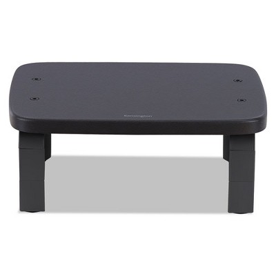 Kensington SmartFit Monitor Stands, 12.25" x 2.25" x 1.75" to 4.75", Black, Supports 40 lbs