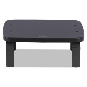 Kensington SmartFit Monitor Stands, 12.25" x 2.25" x 1.75" to 4.75", Black, Supports 40 lbs - 1 of 2