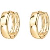 14K Gold Plated 925 Sterling Silver Post Huggie Earrings - Small Hoop Earrings for Women - 3 of 4