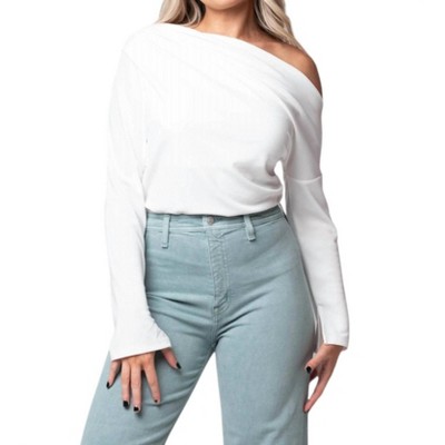 Women's Riley Long Sleeve Top - line and dot