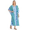 Collections Etc Vibrant Multi-Colored Striped Woven Caftan - 2 of 4