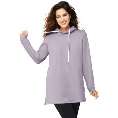 ellos Plus Size Hooded Sweatshirt Tunic