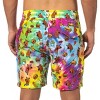 Seven Times Six Scooby-Doo Men's Allover Scooby With Snacks Tie-Dyed Design Swim Trunks Multicoloured - image 2 of 4