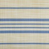 DII Farmhouse Stripe Woven PVC Placemat Set/6, French Blue, 13x17.25" - 2 of 4