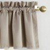 54"x18" Sun Zero Room Darkening Seymour Rod Pocket Curtain Valance - 2 of 3