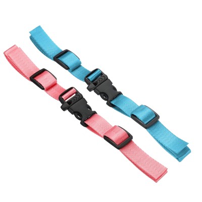 Unique Bargains Adjustable Quick-Release Buckle Backpack Waist Straps 2 Pcs