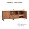 TV Stands for Living Room, Entertainment Center with Led Lights, Television Stands for 65 inch tv, TV Console with 2 Storage and 1 Drawer for Bedroom - 2 of 4