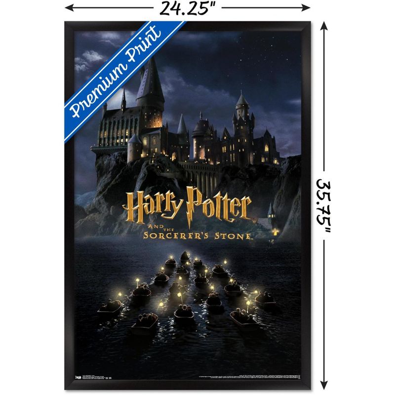 Trends International Harry Potter and the Sorcerer's Stone - Castle One Sheet Framed Wall Poster Prints, 3 of 7
