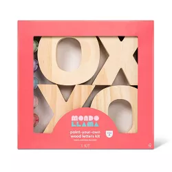 4pk Paint-Your-Own Valentine's Day XOXO Wood Letters Kit - Mondo Llama™