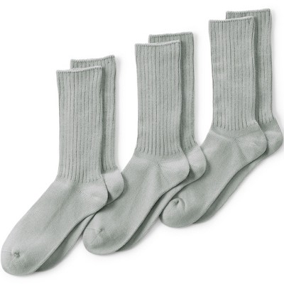 Lands' End Men's Crew Socks 3 Pack