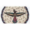 Earth Rugs Thunderbird Round Coaster – Large 7" Rustic Southwestern Accent - 2 of 3