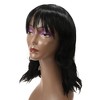 Unique Bargains Women's Fluffy Curly Wavy Medium Long Hair Curly Wig 16" with Wig Cap - 3 of 4