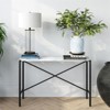 Marble Top Console Table in Black - Henn&Hart - 4 of 4