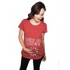 Maternity Baby Girl Loading T shirt Funny Pregnancy Announcement Reveal Cool Tee - Crazy Dog Maternity T Shirt - 2 of 4