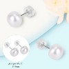 Sterling Silver Freshwater Pearl Studs | AAAAA Grade Hypoallergenic Earrings - 4 of 4