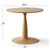 Modern Round Dining Table, Small Space Kitchen Table, Mid-Century Pedestal Base Table for Kitchen or Dining Room-Tanpinhause - 4 of 4