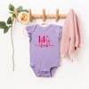 The Juniper Shop 14th Feb Stars Puff Print Baby Flutter Sleeve Bodysuit - 2 of 3