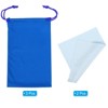 Unique Bargains Microfiber Protective Storage Pouch Draw String Ski Goggle Bags 3 Pcs with Cleaning Cloths - 3 of 4