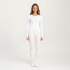 Anna-Kaci Active Women's Seamless Long Sleeve Fitted Top with Thumbhole Cuffs and Crew Neck - 2 of 4