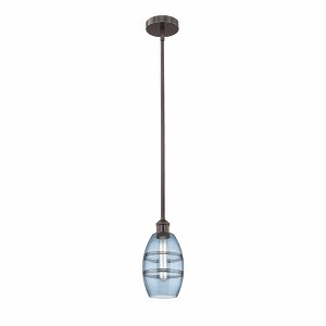 Vaz - 1 Light Stem Hung Mini Pendant In Industrial Style-7.63 Inches Tall and 5.88 Inches Wide - 1 of 1