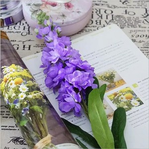 Attop Big Artificial Hyacinth Violet flower branch fleurs artificielles for autumn fall home wedding decoration fake flowers wreath - 1 of 4
