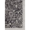 36"x48" La Cienega 1/2" Rug'D Chair Floor Mat Black/White - Anji Mountain: Abstract Design, Felt Backing, Indoor Use - 3 of 4