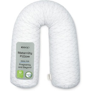 Coop Home Goods Maternity Pillow - Memory Foam Body Pillow for Pregnancy, Side Sleeper Body Pillow, Full Body Pillow for Sleeping (White) - 1 of 4