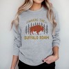 Simply Sage Market Women's Graphic Sweatshirt The Buffalo Roam - 2 of 3