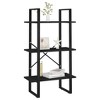 vidaXL Storage Shelf Black 23.6 in.x11.8 in.x41.3 in. Engineered Wood - 4 of 4