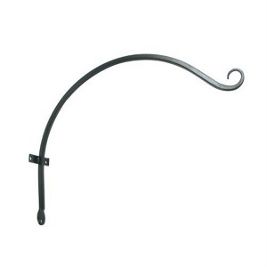 Hookery Upturned Curved Hanger for Small Hanging Decor, Wrought Iron, Black, 6" - 1 of 1