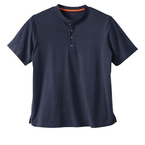 Boulder Creek by KingSize Men's Big & Tall Heavyweight Short-Sleeve Henley Shirt - 1 of 4