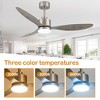 Airsurfer 52-Inch White Ceiling Fan with Remote, Reversible DC Motor, 3 ABS Blades & Color-Changing LED Light - 2 of 4
