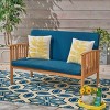 Coolbibila 53Inch Modern Outdoor Patio Fabric Loveseats Recliner,Cushion Chaise Lounge Arm Chair,Outdoor Patio Furniture Loveseat For Garden - 2 of 4