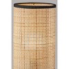 Sheffield Table Lantern Black - Adesso: Ceramic Base, Rattan Shade, ETL Listed, No Assembly Required - 3 of 4