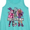Girls' - Monster High - Group With Pets Graphic Sleeveless Aline Dress - 2 of 3