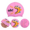 Unique Bargains Kid's Silicone Letter Swim Cap 1 Pc - 3 of 4