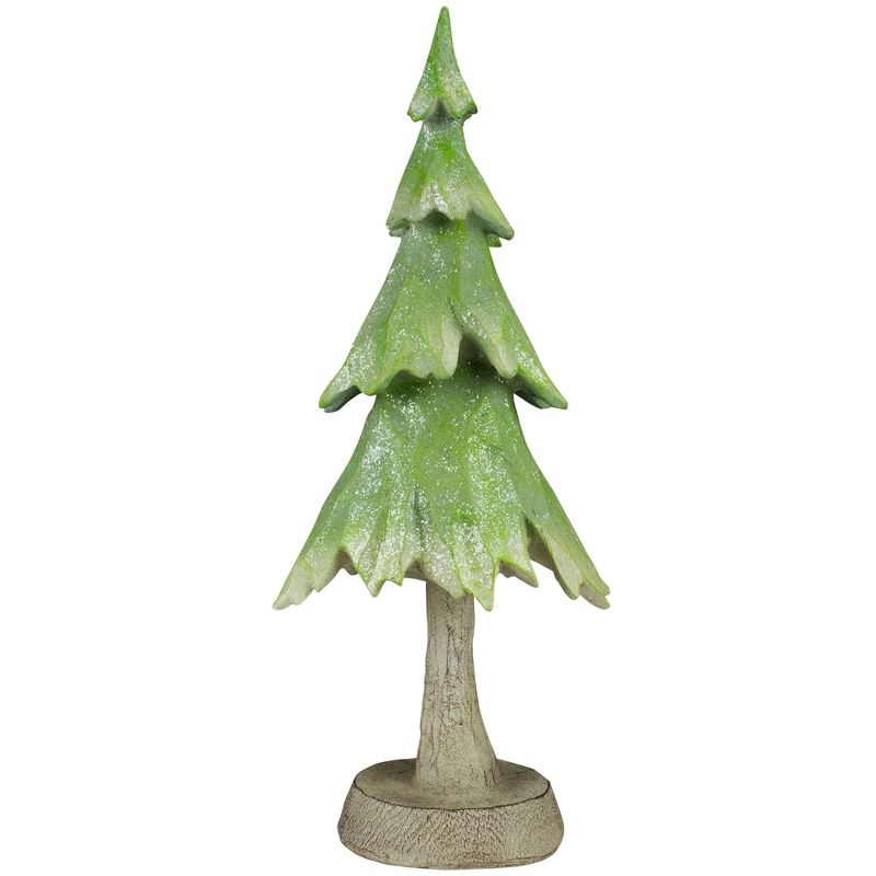 Northlight 14.5" Green Glittered and Textured Christmas Tree Decoration, 1 of 8