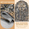 Waterproof Rug Pad Persian Style Camel 360g Pile Weight Pearl Velvet Washable Foldable Non-Shedding Living Room/Bedroom - 4 of 4
