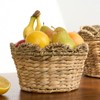 FONTOI Woven Wicker Multi-Use Storage Basket with Handles, Round Laundry Basket, Laundry Baskets for Towel, Toys, Brown, 14.7"*7"*14.7" - 2 of 4