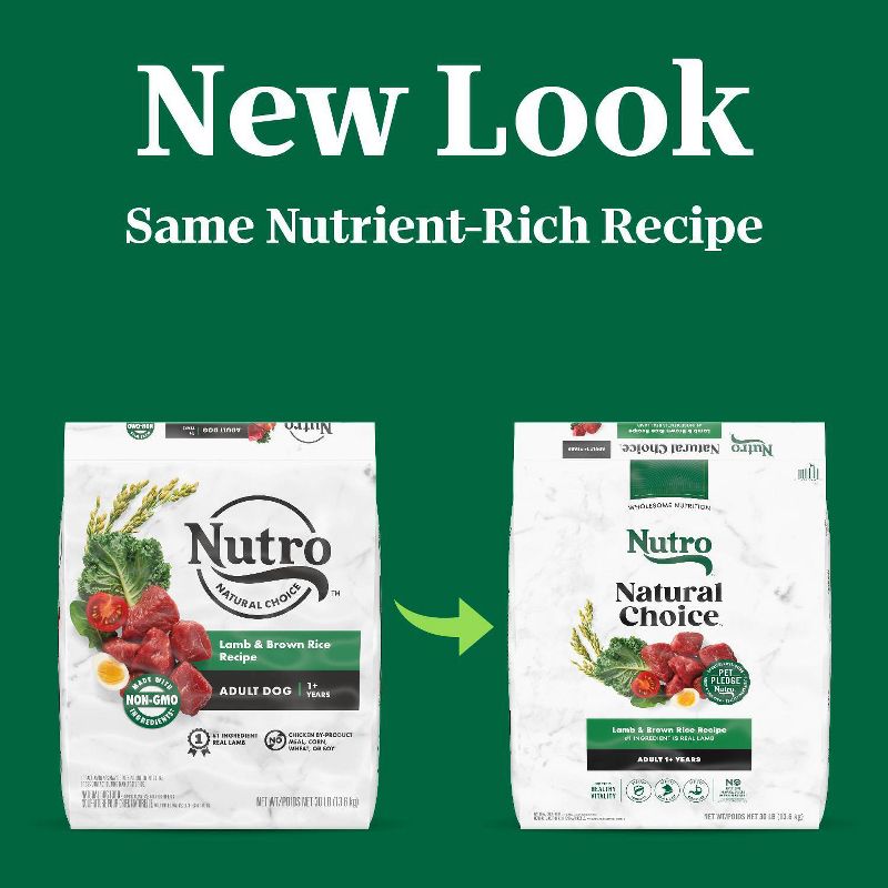 Nutro Natural Choice Lamb &#38; Brown Rice Adult Dry Dog Food - 30lbs, 4 of 15
