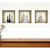 HomeRoots Set of Three Noa Faux Niche 3D Peel and Stick Wall Decals - 2 of 3